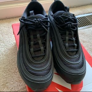Black on black Nike Air Max 97